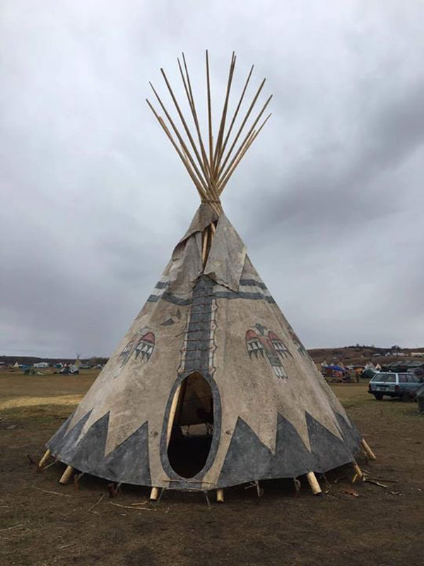 Standing rock midwifery tipi